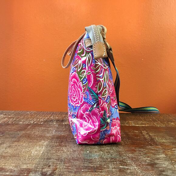 Consuela Merlot Downtown Crossbody Purse Handbag Bag Rose Floral Rosita Texas - Picture 5 of 12